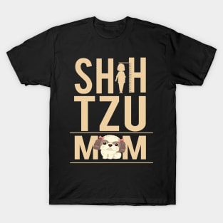 'Hanging With Shih Tzu Mom' Cute Dog Mom T-Shirt